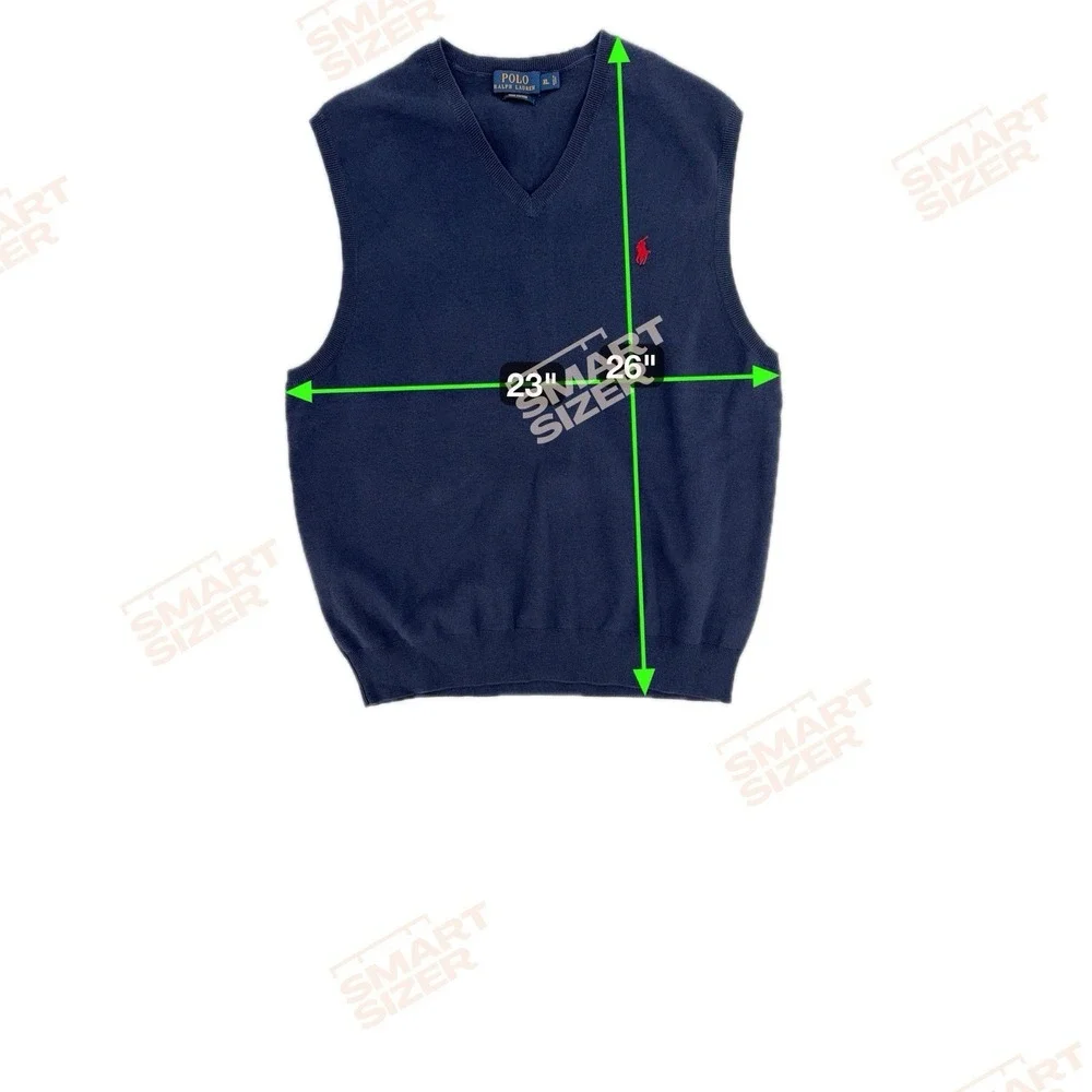 Polo Ralph Lauren Men's Sweater‎ Vest XL Blue Knit 100% Pima Cotton Golf Preppy